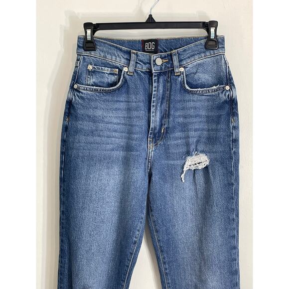 BDG Urban Outfitter Jeans Size 26 High Rise Stretch Flare Leg Distressed Hippie - Picture 2 of 7